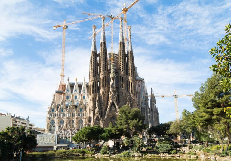 Sagrada Familia In Barcelona, Spain