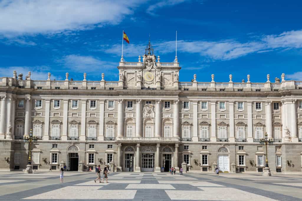 Royal Palace In Madrid, Spain