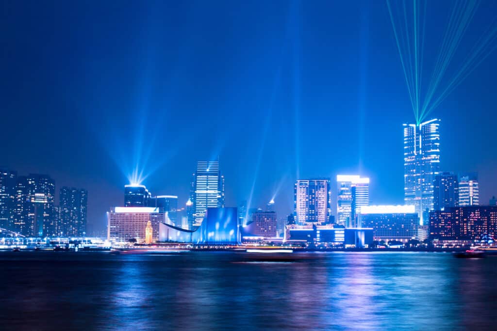 Interactive Lights Show "a Symphony Of Lights" In Hong Kong